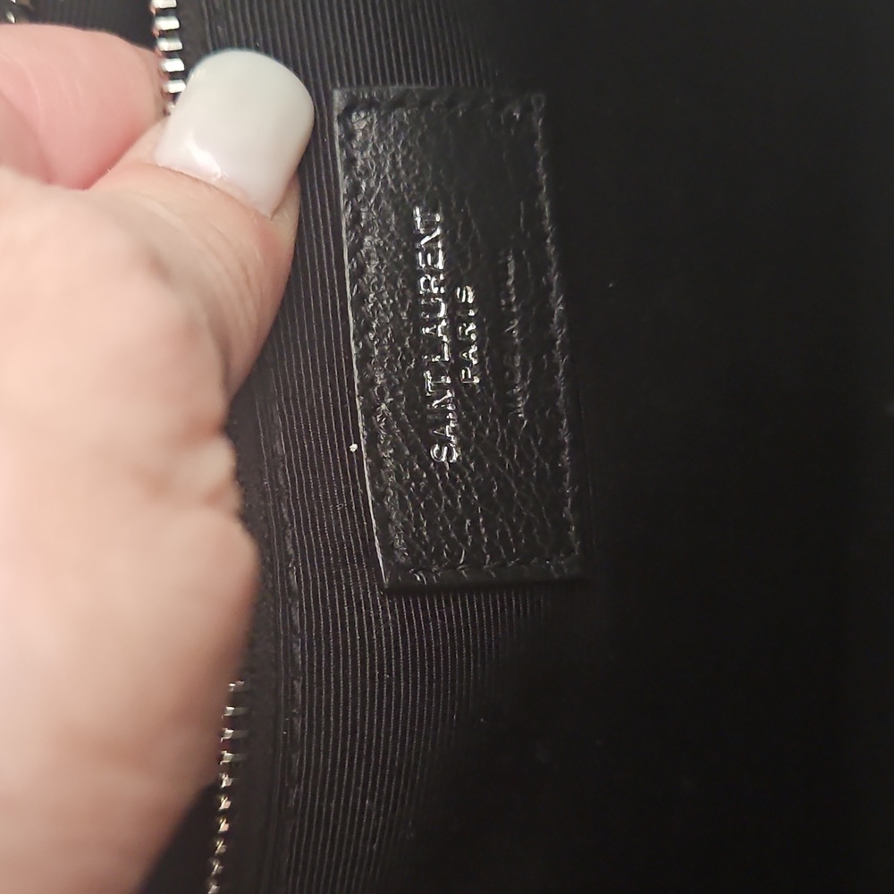 Yves Saint Laurent Black Envelope in Matelasse Lambskin - EUC - Picture 11 of 16